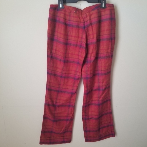 Vintage Red and Purple Plaid Trousers - Picture 8 of 8